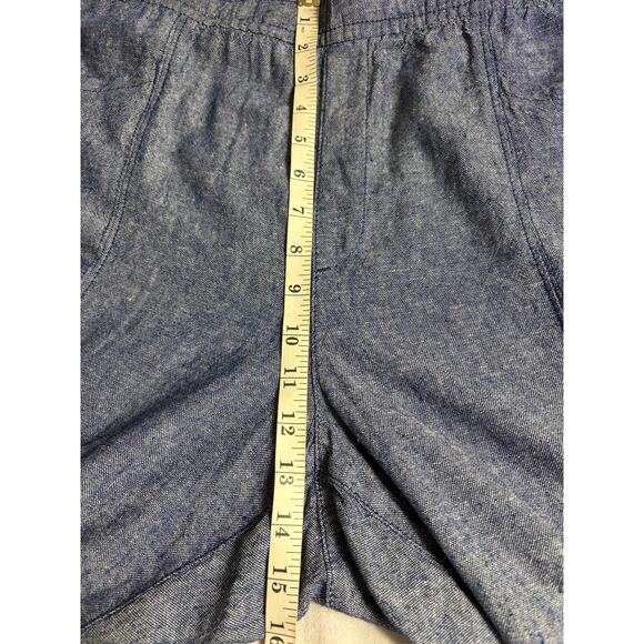 Old Navy Women's Blue Linen Blend Pants Size XL Lightweight Pull On - Picture 7 of 11